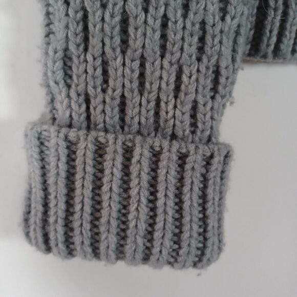 Vintage Y2K Hollister Cardigan Sweater Large Cable Knit Shawl Collar Fisherman - Picture 7 of 7